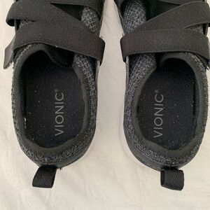 Black Velcro Vionic tennis shoes